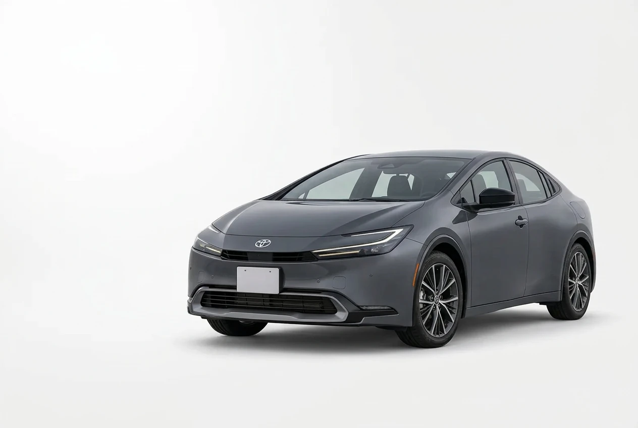 Toyota Prius on a white background