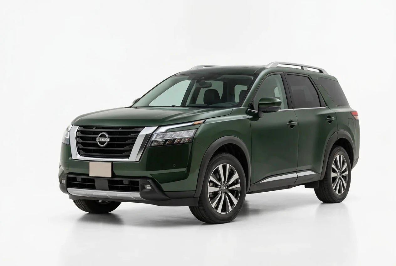 Nissan Pathfinder on a white background