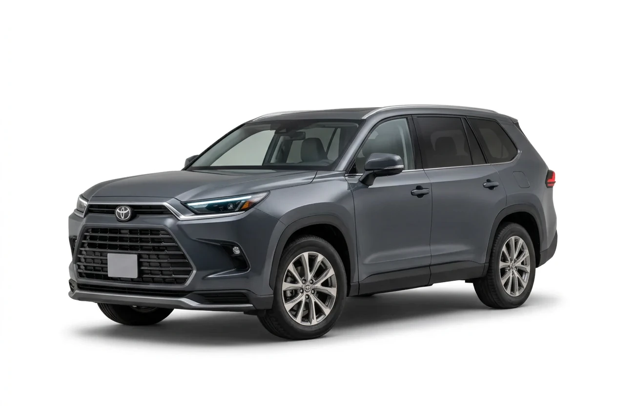 Toyota Grand Highlander on a white background