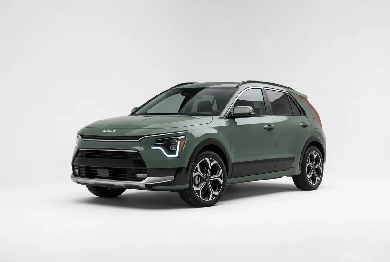 Kia Niro on a white background