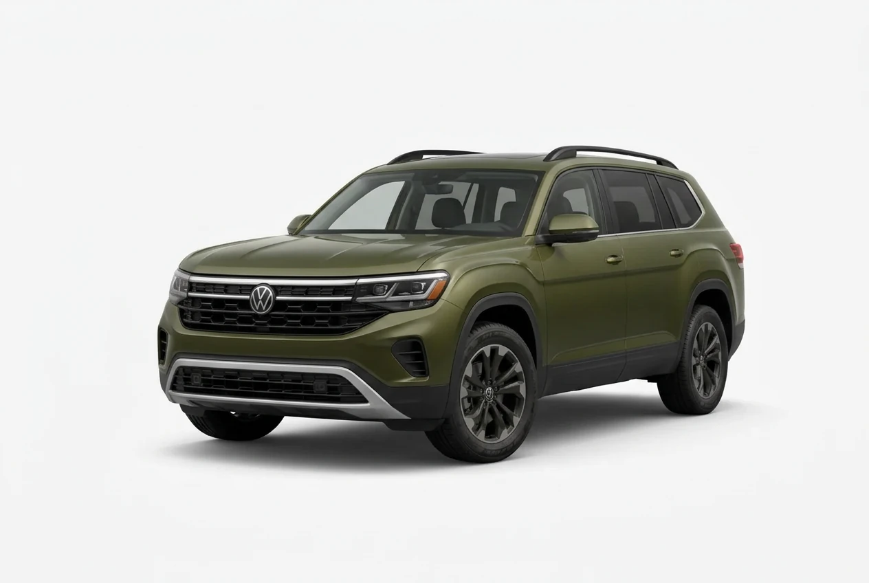Volkswagen Atlas on a white background