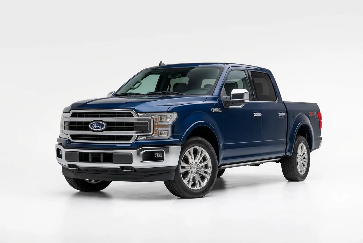 Ford F-150 on a white background