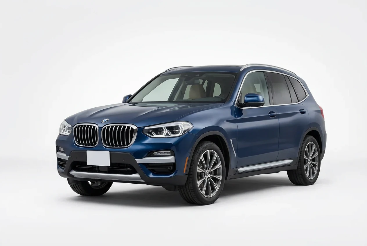 BMW X3 on a white background