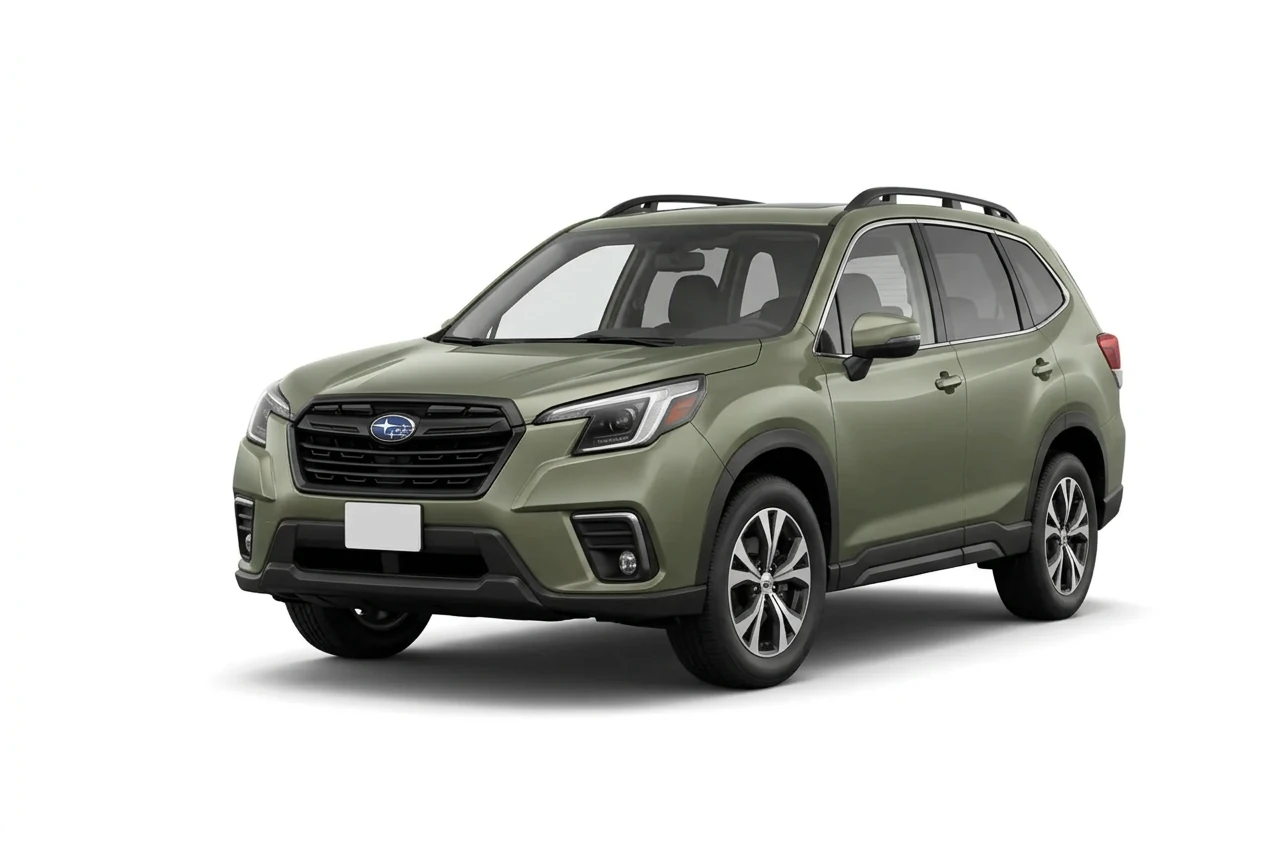 Subaru Forester on a white background