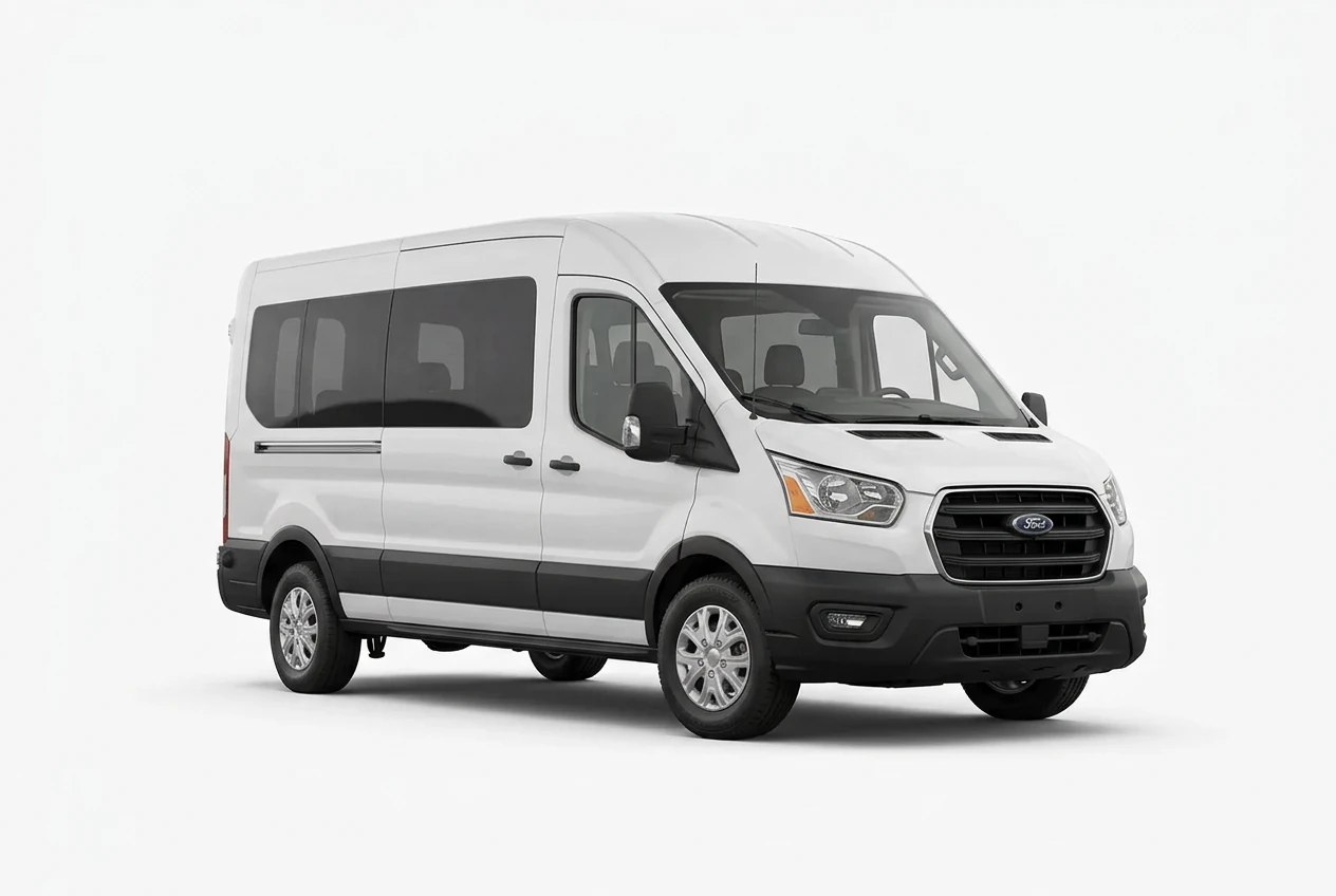Ford Transit on a white background