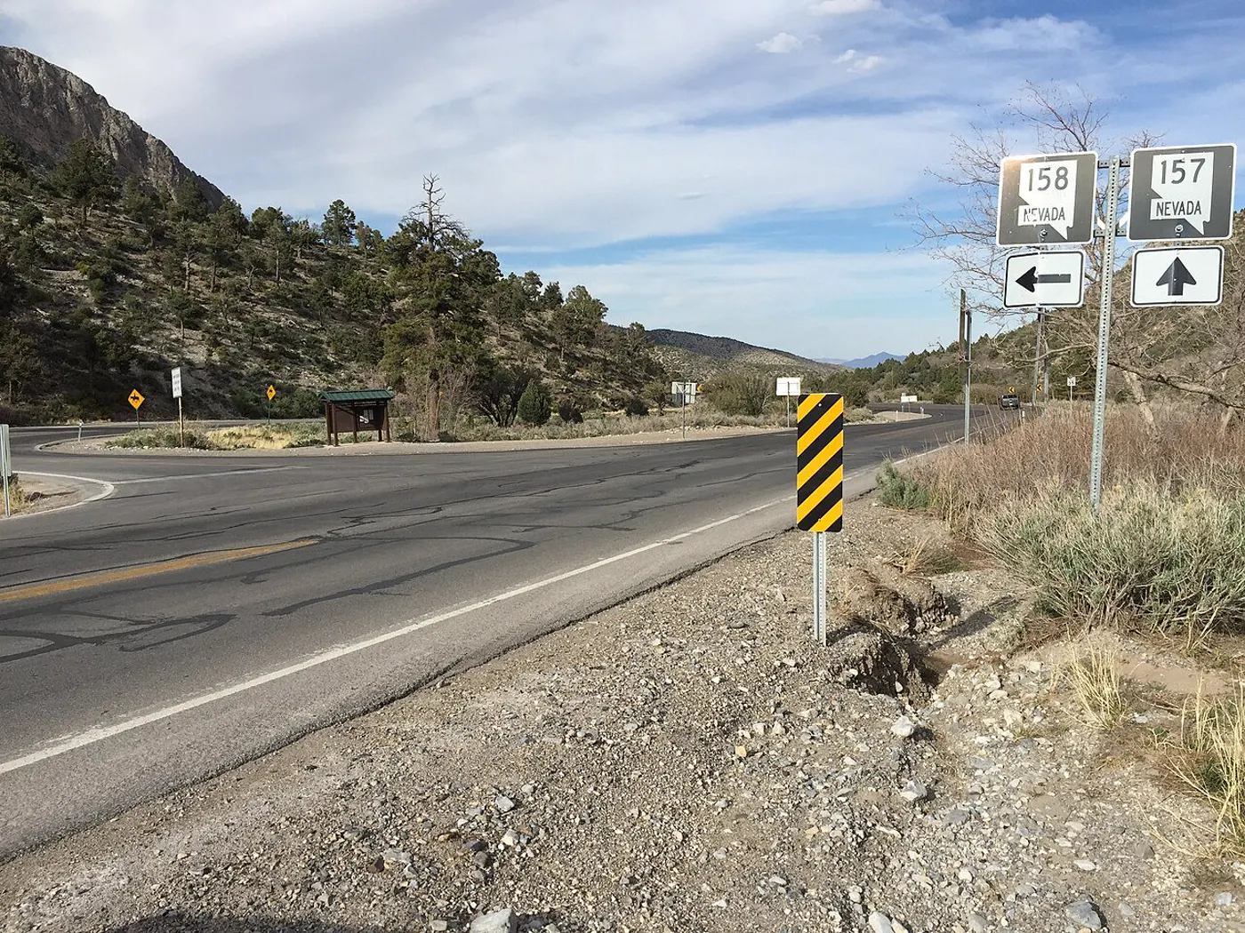 Kyle Canyon Road on the drive toward Mount Charleston, Nevada