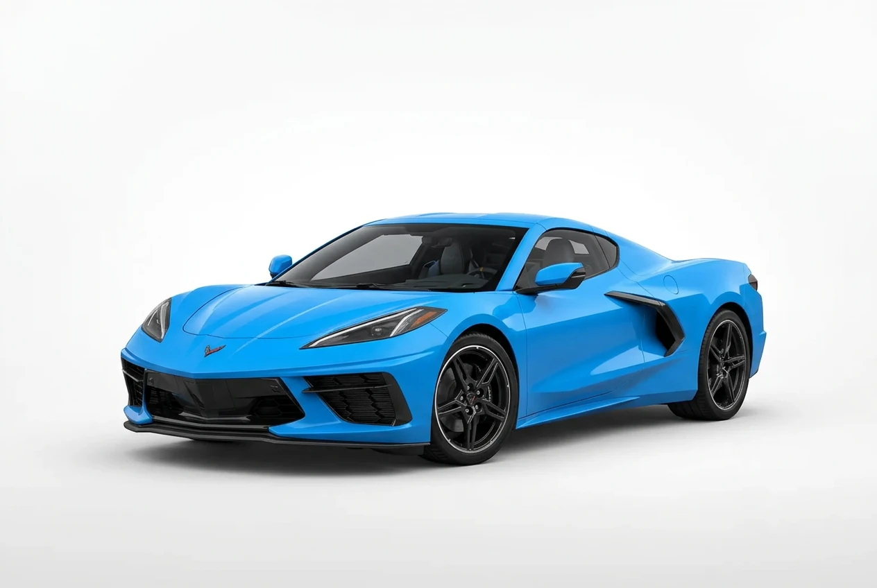 Chevrolet Corvette on a white background
