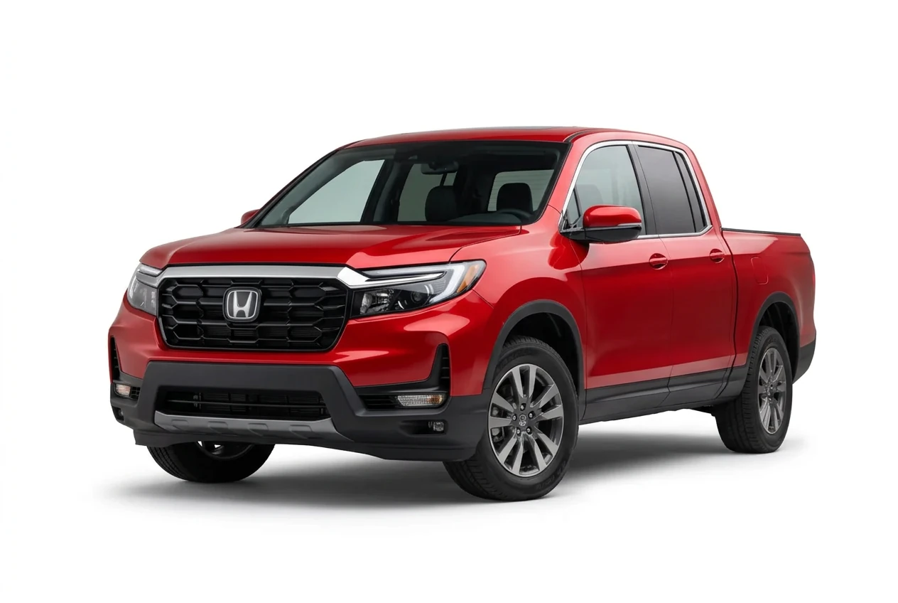 Honda Ridgeline on a white background