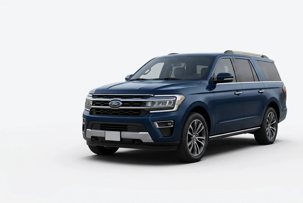 Ford Expedition on a white background