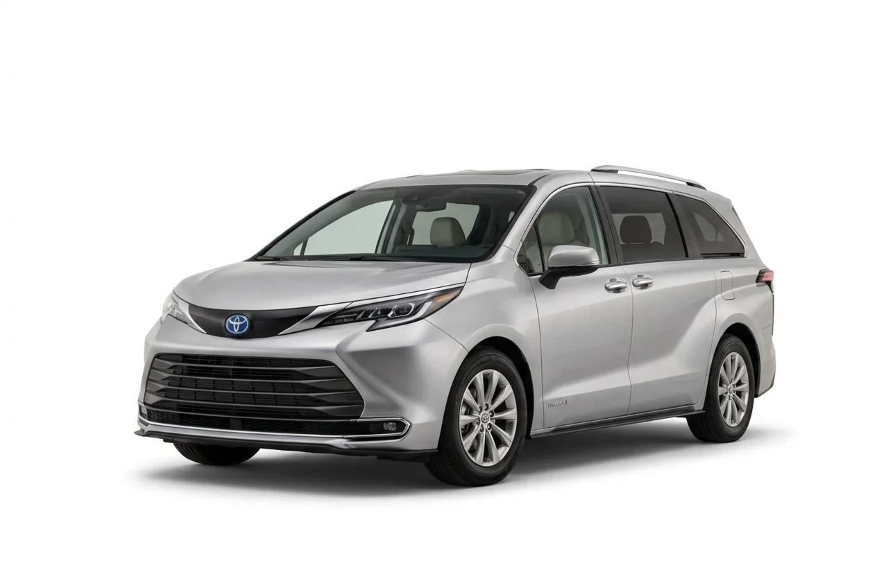 Toyota Sienna on a white background