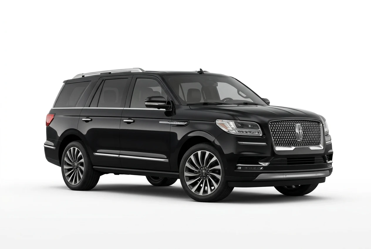 Lincoln Navigator on a white background