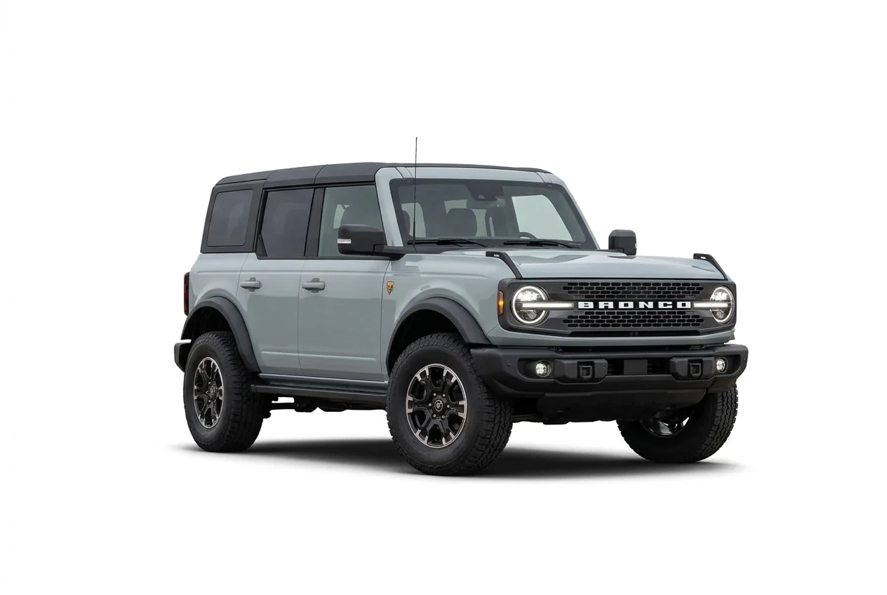 Ford Bronco on a white background