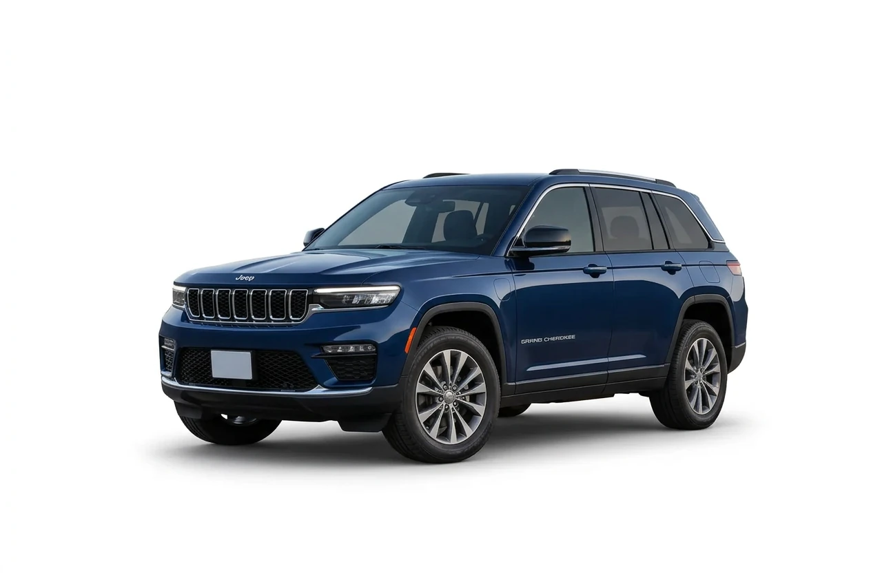 Jeep Grand Cherokee on a white background