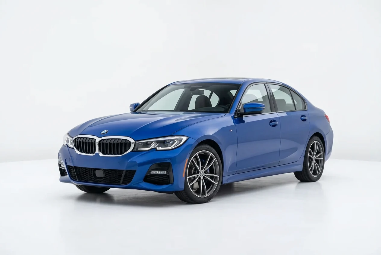 BMW 3 Series on a white background