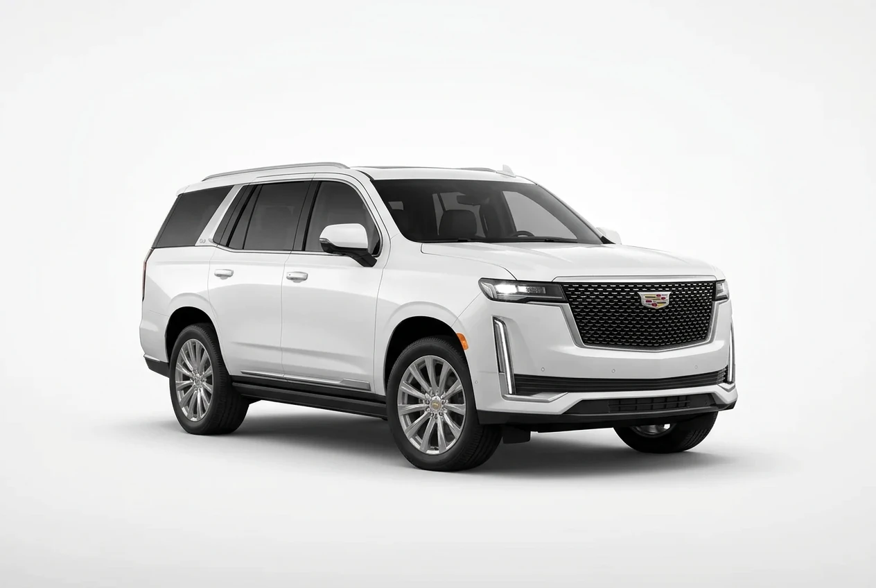 Cadillac Escalade on a white background