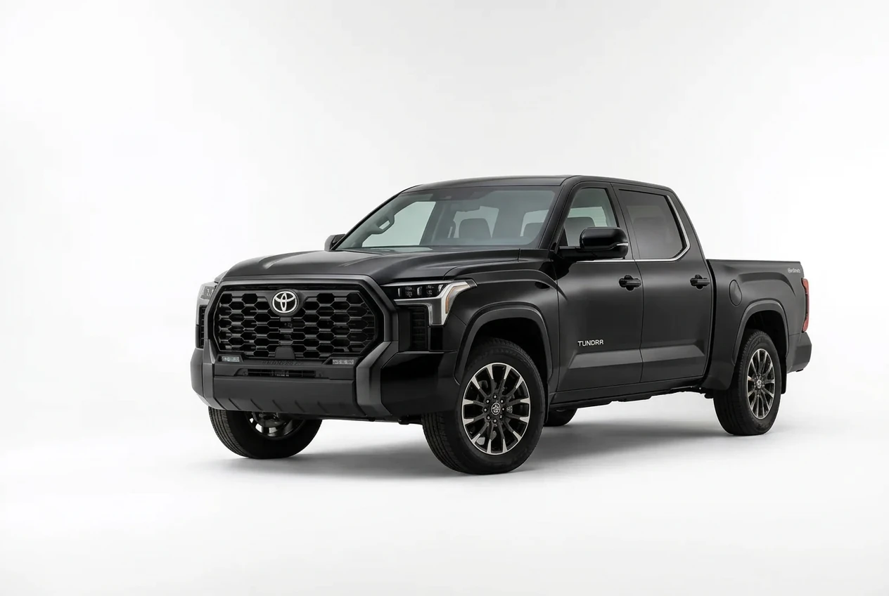 Toyota Tundra on a white background