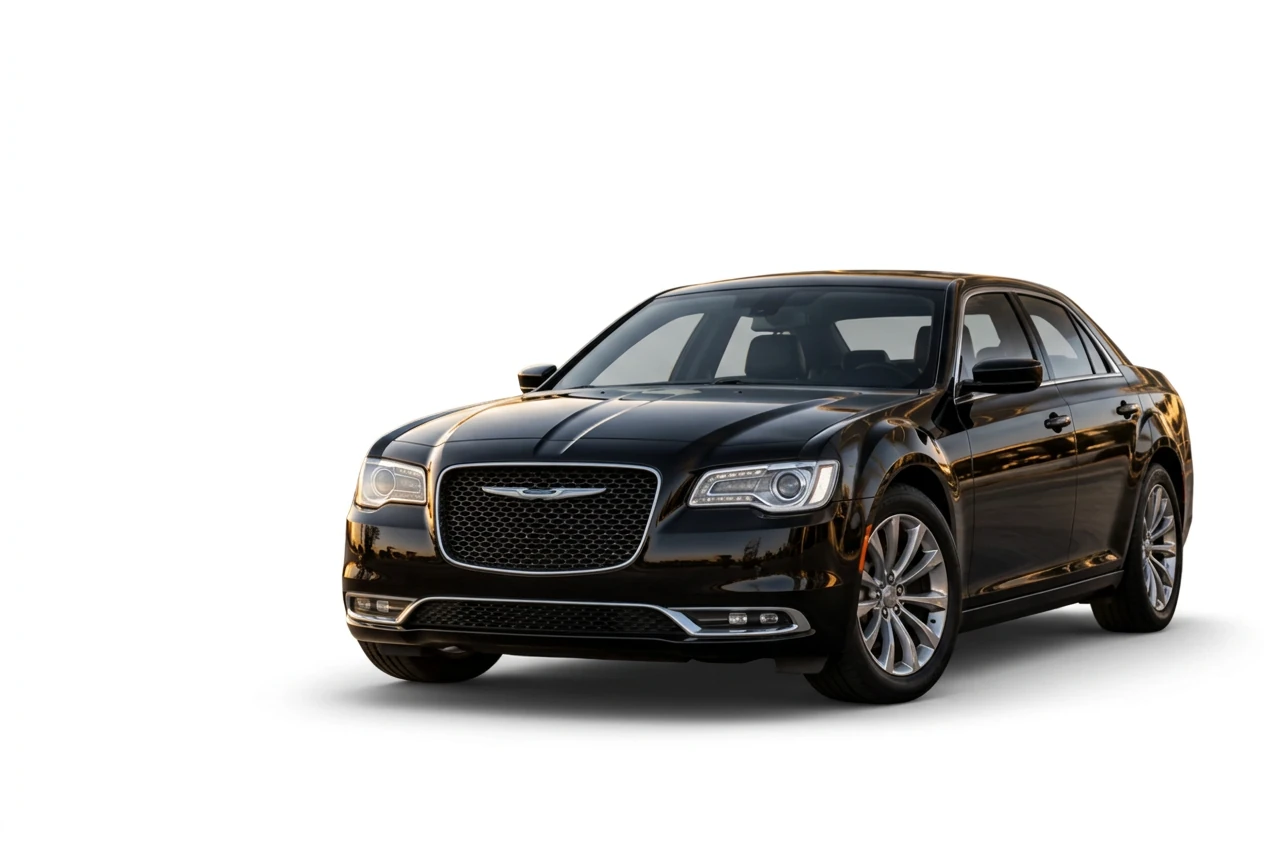 Chrysler 300 on a white background