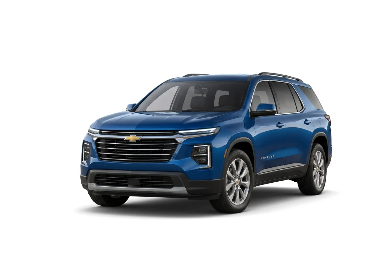 Chevrolet Traverse on a white background