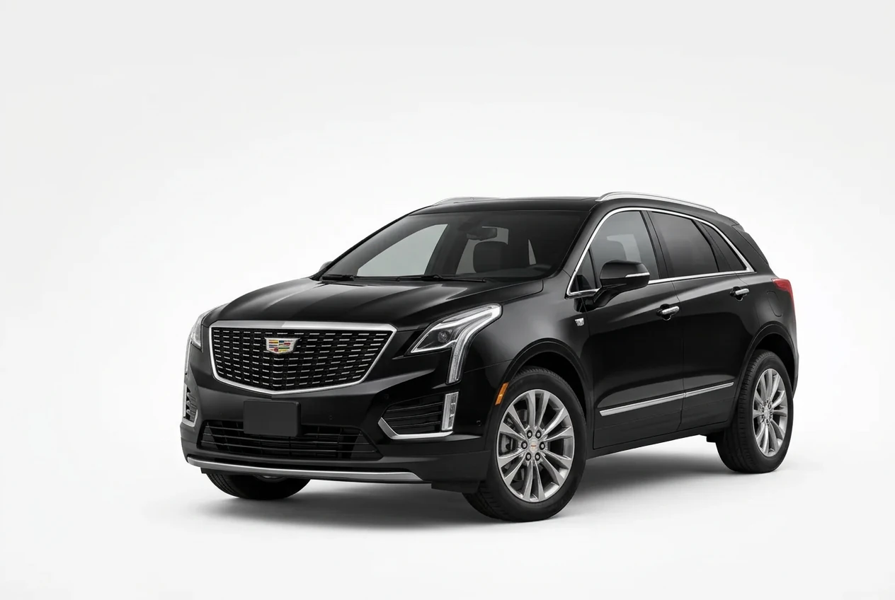 Cadillac XT5 on a white background
