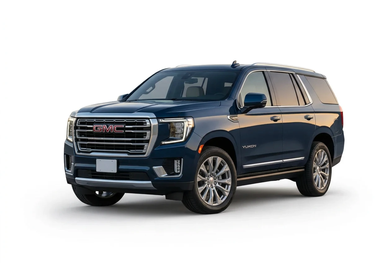 GMC Yukon on a white background