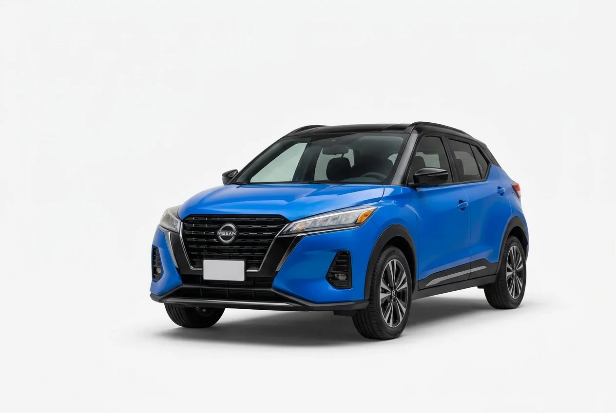 Nissan Kicks on a white background