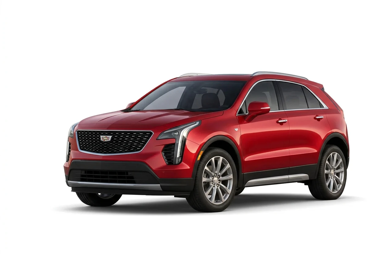 Cadillac XT4 on a white background